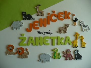 Dřevěná písmenka "jednobarevná"