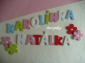 Dřevěná písmenka "jednobarevná"