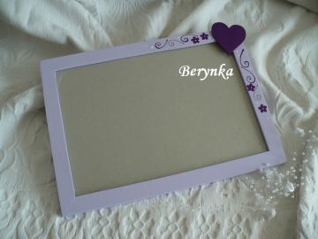 Dřevěný fotorámeček - svatební