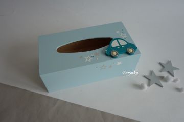 Krabička na kapesníky s autíčkem