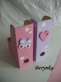 Dřevěný šanon s motýlkem