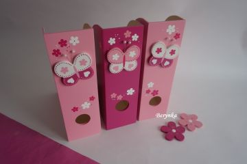 Dřevěný šanon s motýlkem