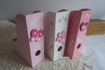 Dřevěný šanon s motýlkem