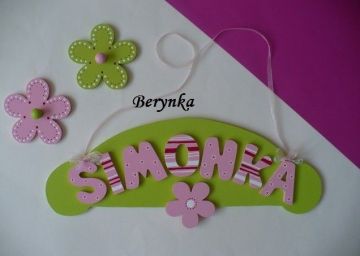 Jmenovka s kytičkou