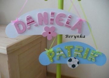 Jmenovka s kytičkou