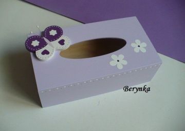 Krabička na kapesníky s motýlkem