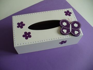 Krabička na kapesníky s motýlkem