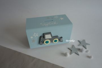 Dřevěná pokladnička pro děti