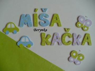 Dřevěná písmenka pro děti