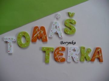 Dřevěná písmenka pro děti