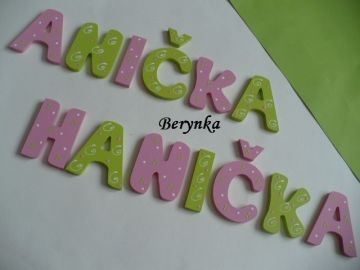 Dřevěná písmenka pro děti