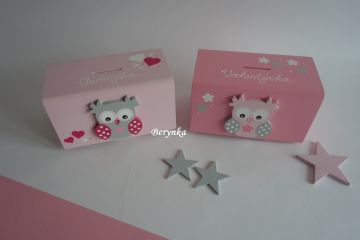 Dřevěná pokladnička pro děti