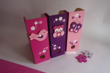 Dřevěný šanon se sovičkou