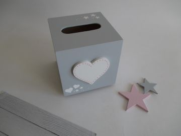 Pudrově růžová se světle šedou