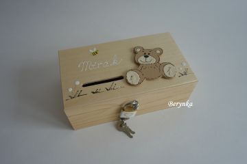 Dřevěná pokladnička