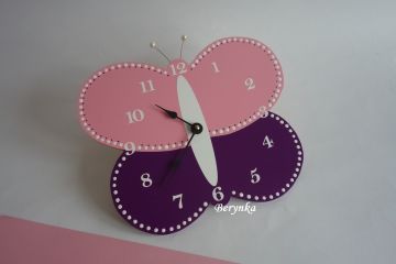 Dětské hodiny motýl