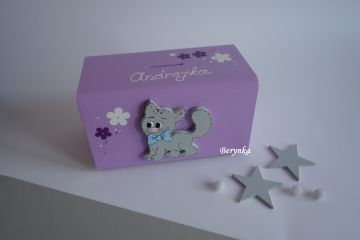 Dřevěná pokladnička - kasička pro děti