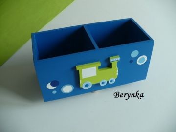 Dřevěné dekorace - modro-zelená - kolečka