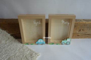 Pokladnička s traktorem