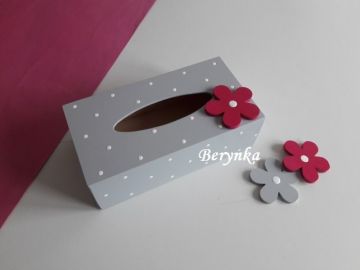 Krabička na kapesníky s kytičkou
