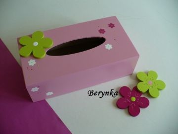 Krabička na kapesníky s kytičkou