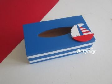 Krabička na kapesníky s lodičkou