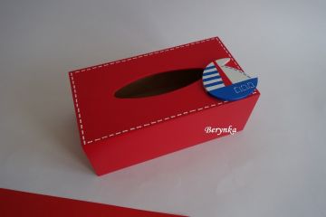 Krabička na kapesníky s lodičkou