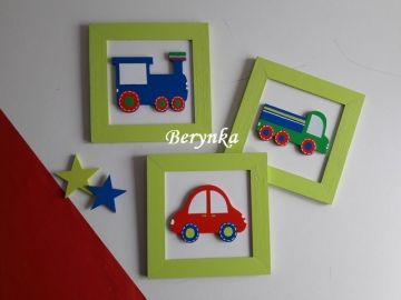 Obrázky pro kluky s různými dopravními prostředky