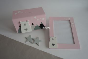 Dřevěný fotorámeček v nordic stylu