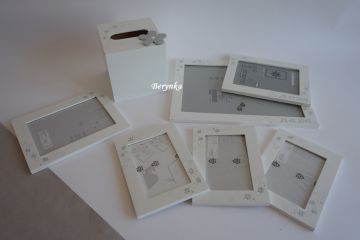 Dřevěný fotorámeček - bez vyřezané dekorace