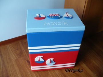 Dřevěná bedýnka - námořnická