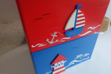 Dřevěná bedýnka - námořnická