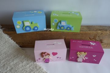 Dřevěná pokladnička